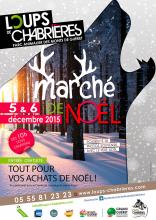 Affiche marché de noël 2015 - Loups de Chabrières